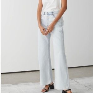 & Other Stories Light wash Wide Bootcut Jeans
